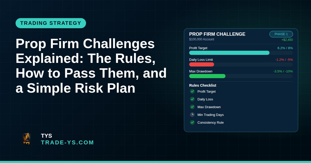 Prop Firm Challenges Explained: The Rules, How to Pass Them, and a Simple Risk Plan
