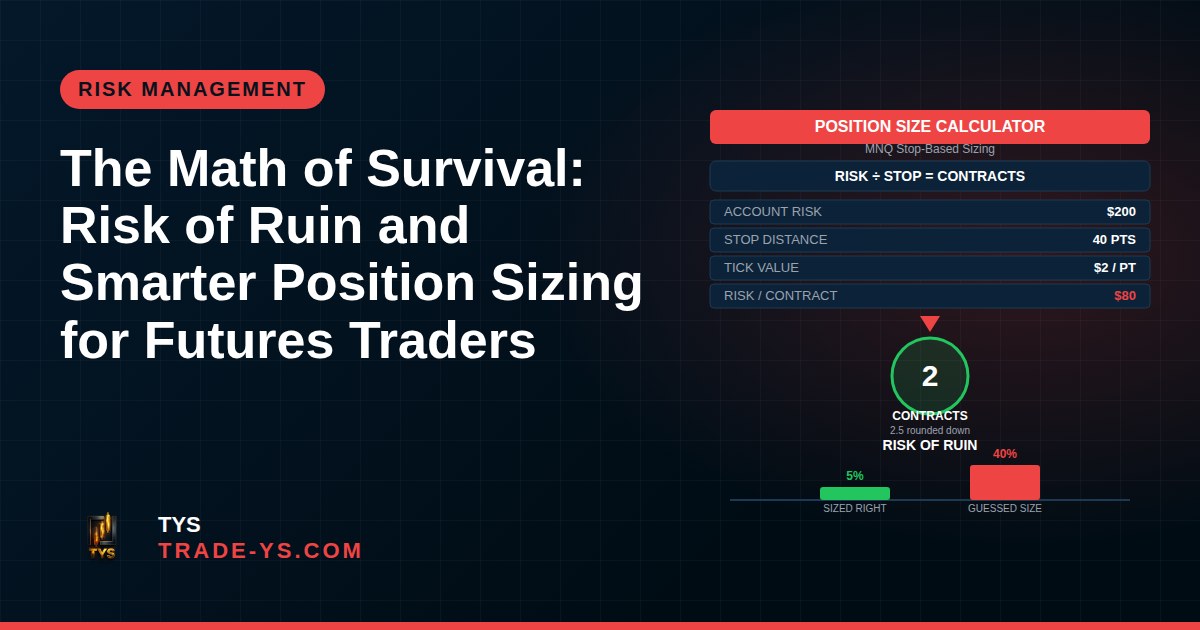 The Math of Survival: Risk of Ruin and Smarter Position Sizing for Futures Traders