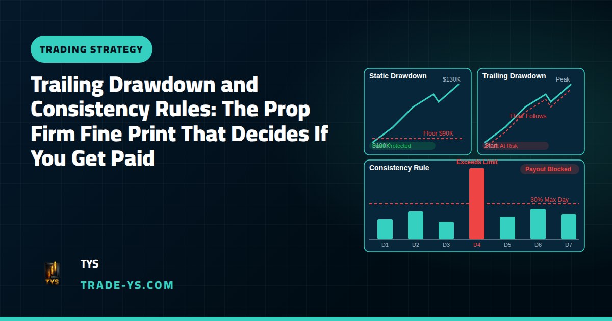 Trailing Drawdown and Consistency Rules: The Prop Firm Fine Print That Decides If You Get Paid